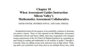 When Assessment Guides Instruction